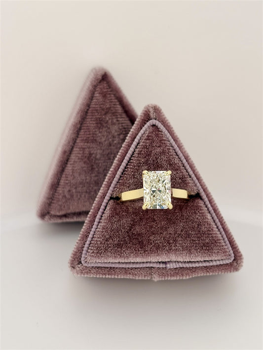 Yellow Gold Lab Diamond Engagement Ring