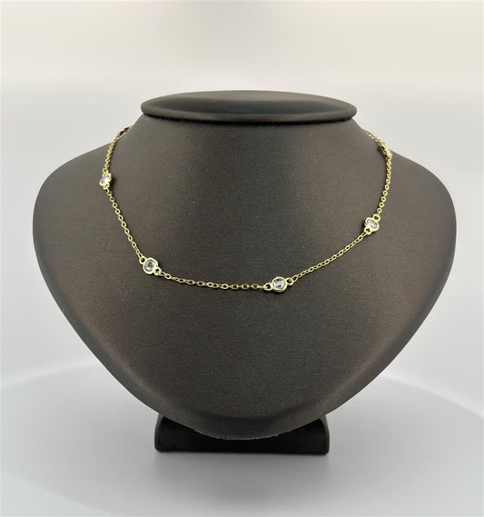 Gold Filled CZ Necklace