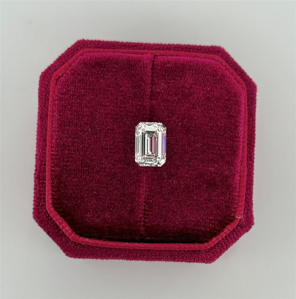 3.02 Carat Lab Grown Emerald Cut Diamond