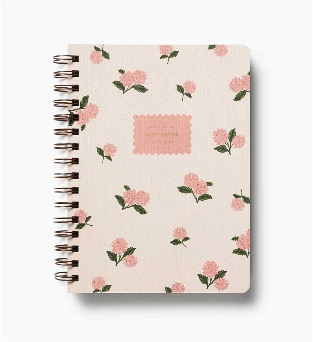 Pink Hydrangea Spiral Notebook