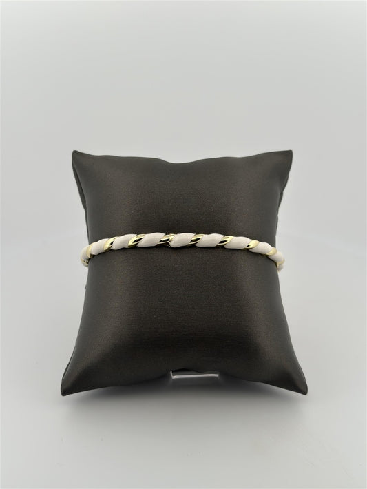 Trendy White Cuff Bracelet