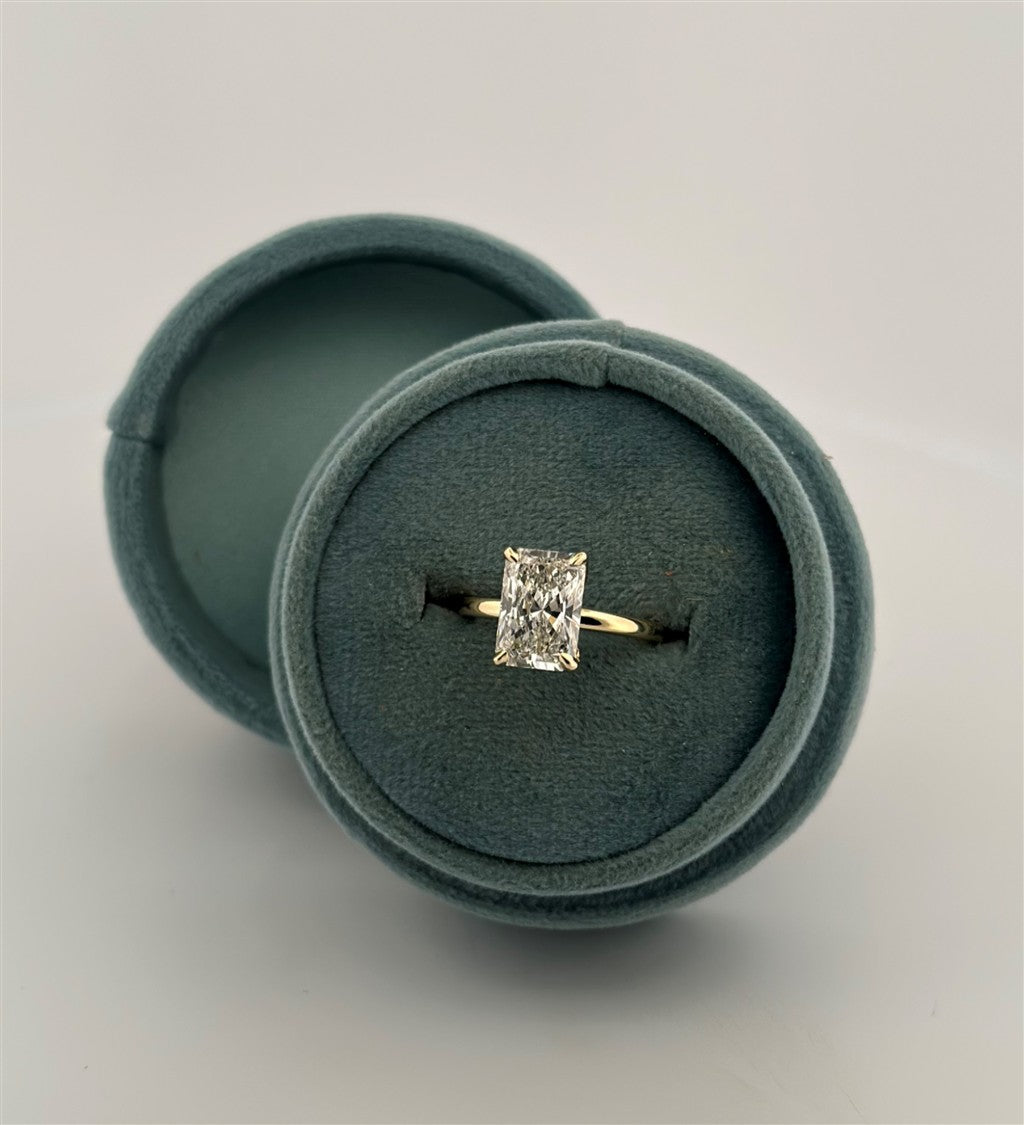 Yellow Gold Lab Diamond Engagement Ring