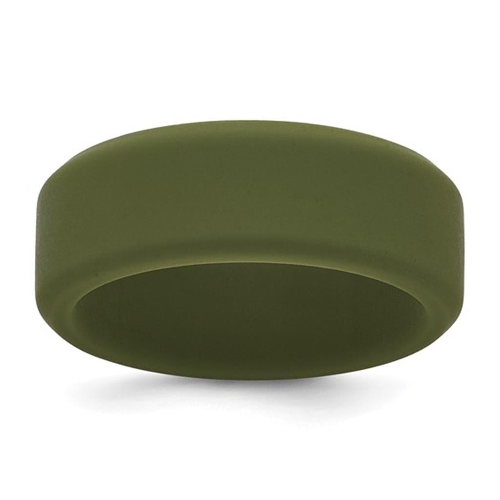 Olive Green Silicone Wedding Band