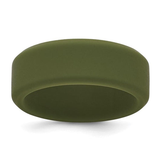 Olive Green Silicone Wedding Band