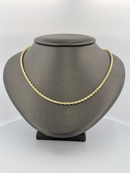 Yellow Gold 20" Rope Chain