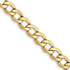 Yellow Gold Curb Link Chain