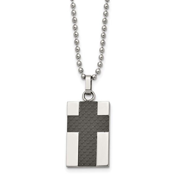 Dogtag Cross Necklace