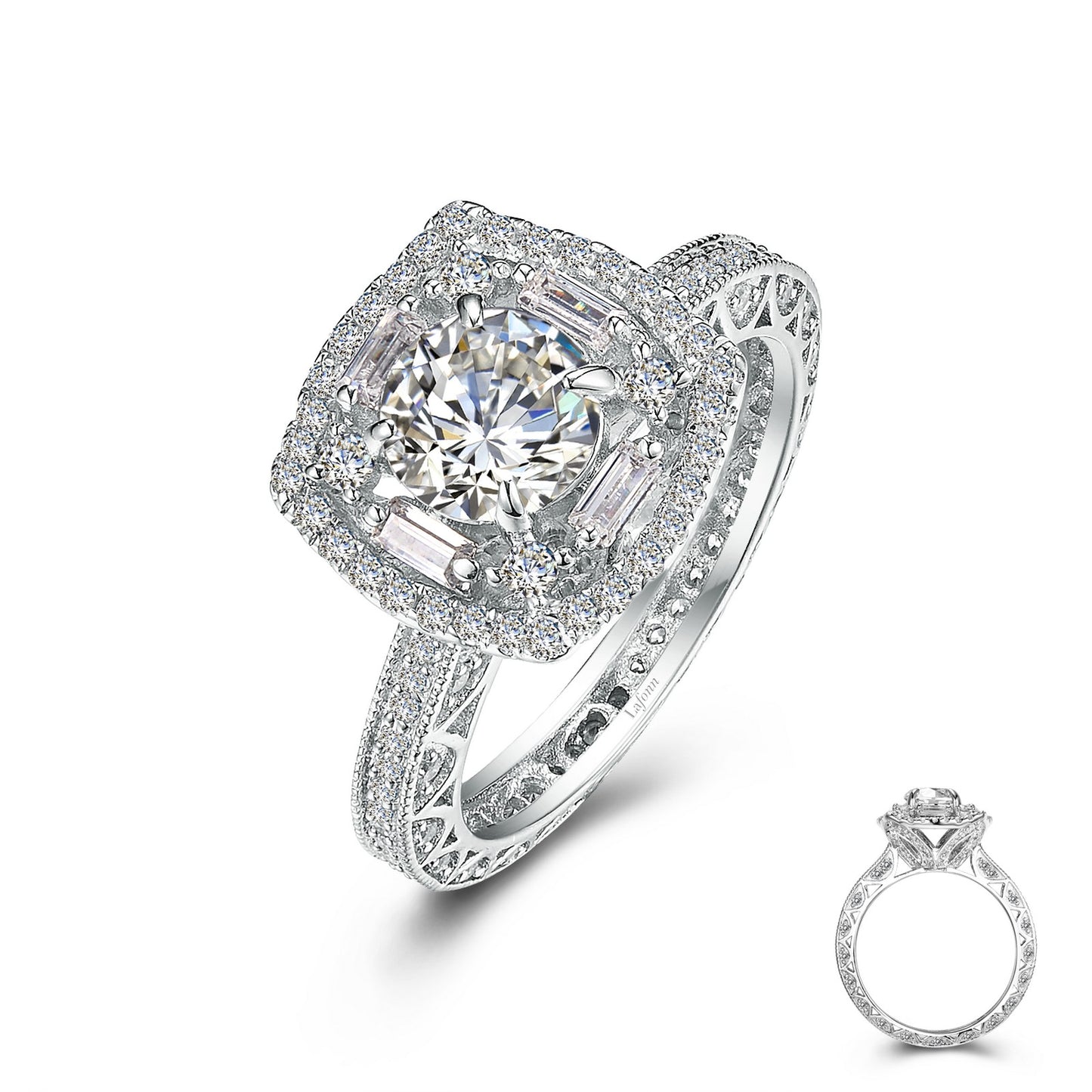 Lafonn Vintage Inspired Engagement Ring